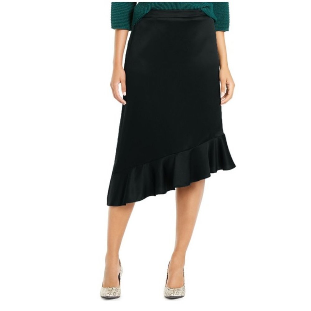 Alfani Asymmetrical Ruffle-Hem Skirt